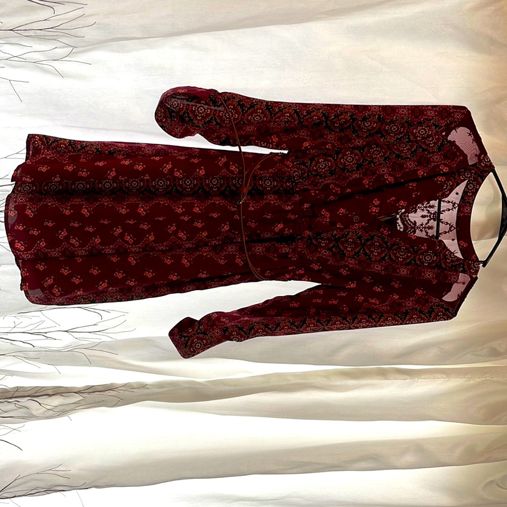 Rustic Dress with waist belt